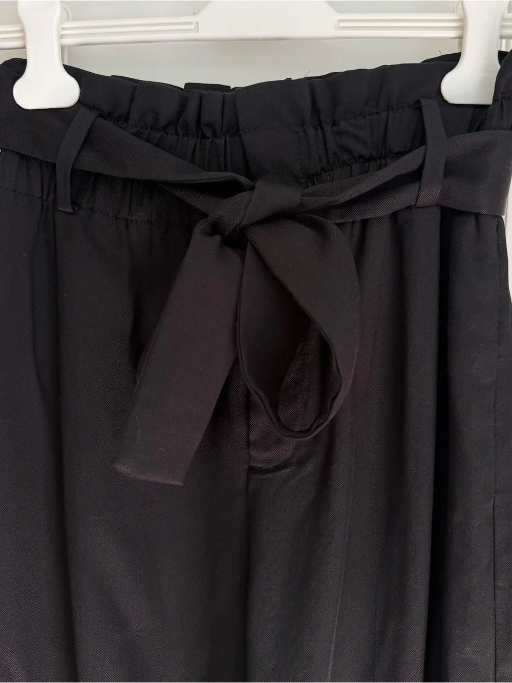 J. Crew Black High Waist Belted Wide Leg Pants US4